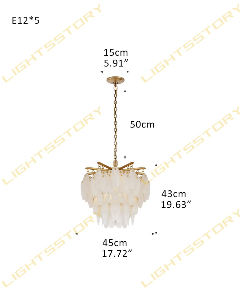 St. Moritz Statement Alabaster Chandelier - XL Round Multi-Tier