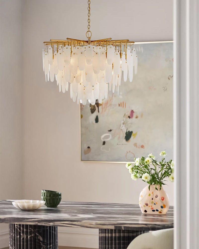 St. Moritz Statement Alabaster Chandelier - XL Round Multi-Tier