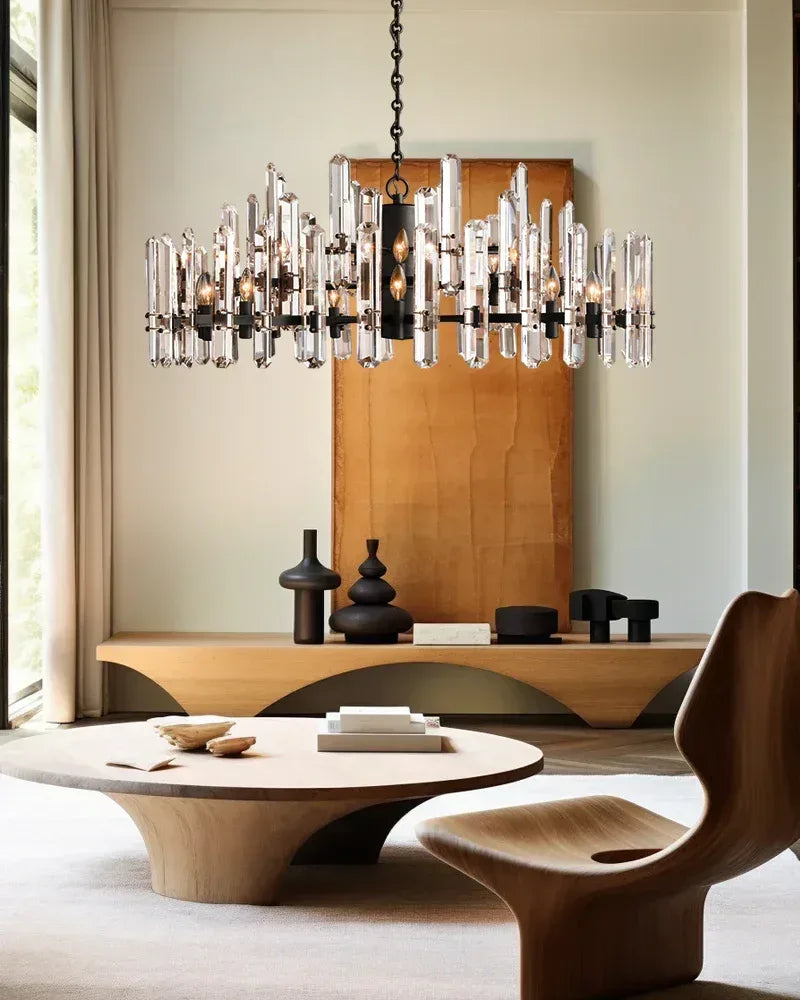 Zermatt Series Grand Chandelier | K9 Crystal Solid brass frame with premium K9 crystals, Copper finish for Grand Foyers and Dining Rooms American chandelier
